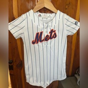 Genuine Majestic brand MLB merchandise toddler Mets onesie